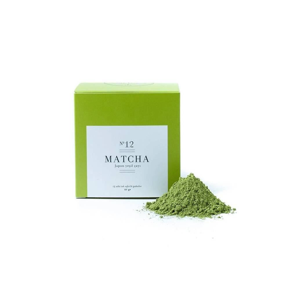 MATCHA ÇAY POŞETİ KUTUSU - TOZ YEŞİL ÇAY